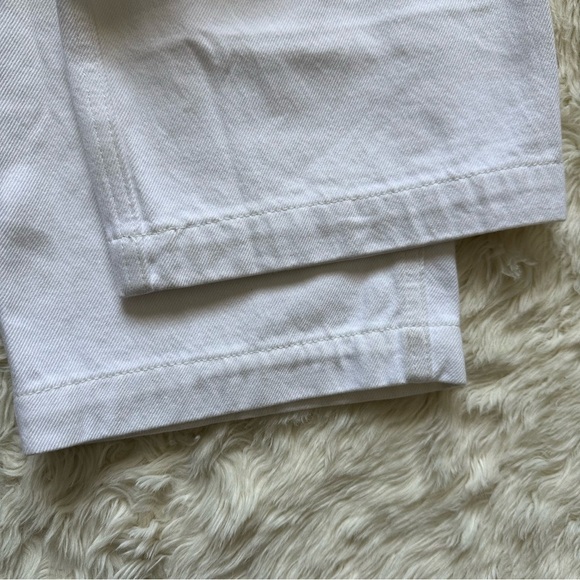 Madewell Jeans The '90s Straight: Two-Tone Workwear Edition White 33 NWT New - Picture 13 of 13